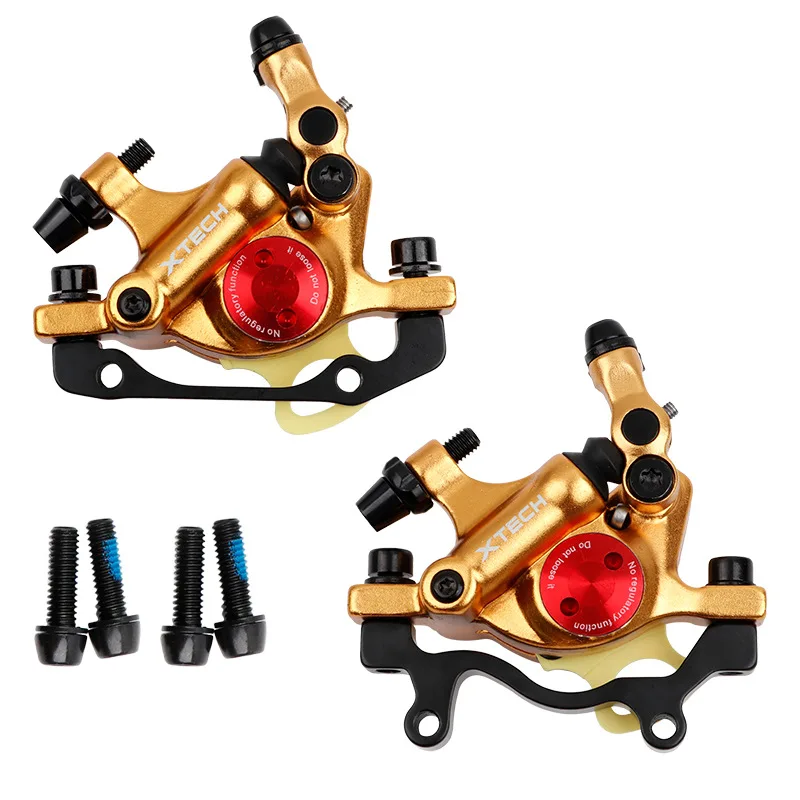 

ZOOM HB100 XTECH Line Pulling Brake Electric Scooter Road Mountain Bike Parts BMX MTB Hydraulic Disc Brake Caliper Bicycle Brake, Black gold blue red purple