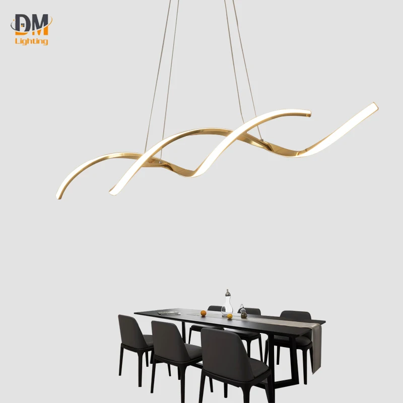 

Luxury Aluminum Minimalist Nordic Lighting Bedroom House Chandeliers Industrial Led Pendant Lights Lamp