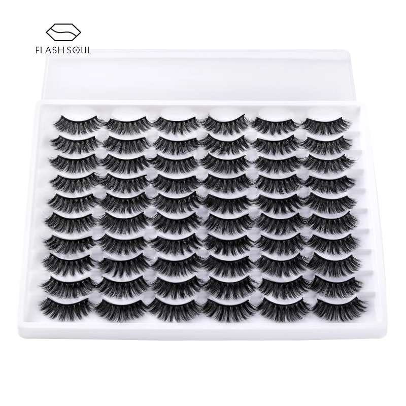 

Wholesale Custom False Eyelash Packaging Box Case Private Label Mink Eye Lashes 3d False Natural Eyelashes Mink Eyelash Vendor, Natural black