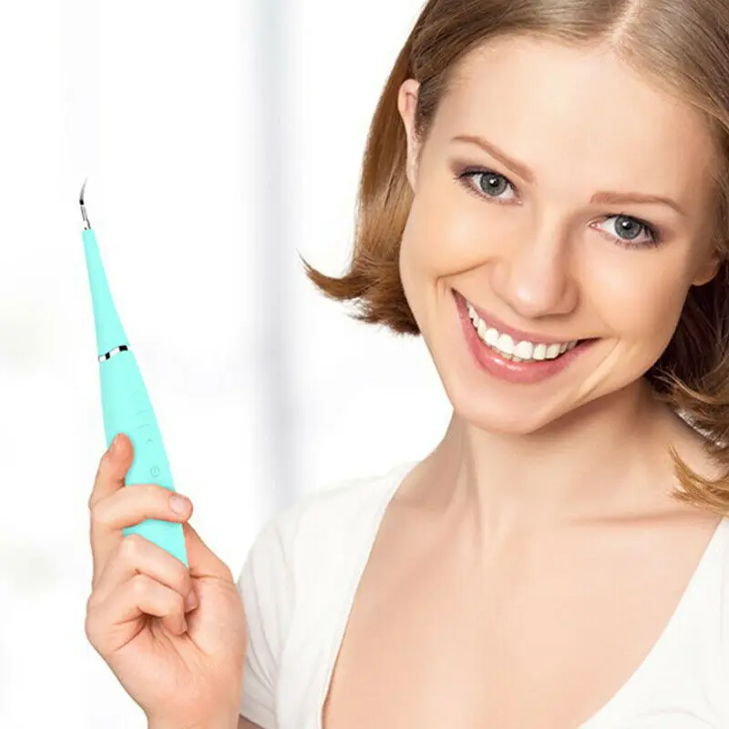 

electric ultra sonic oral care rechargeable oral teeth remover set machine ultrasonic tooth cleaner, Blue,pink