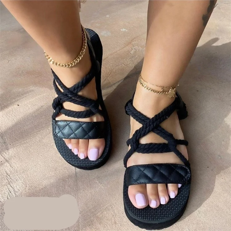 

Fashion White Black Platform Sandals Women Gladiator Sandals For Women Casual Summer