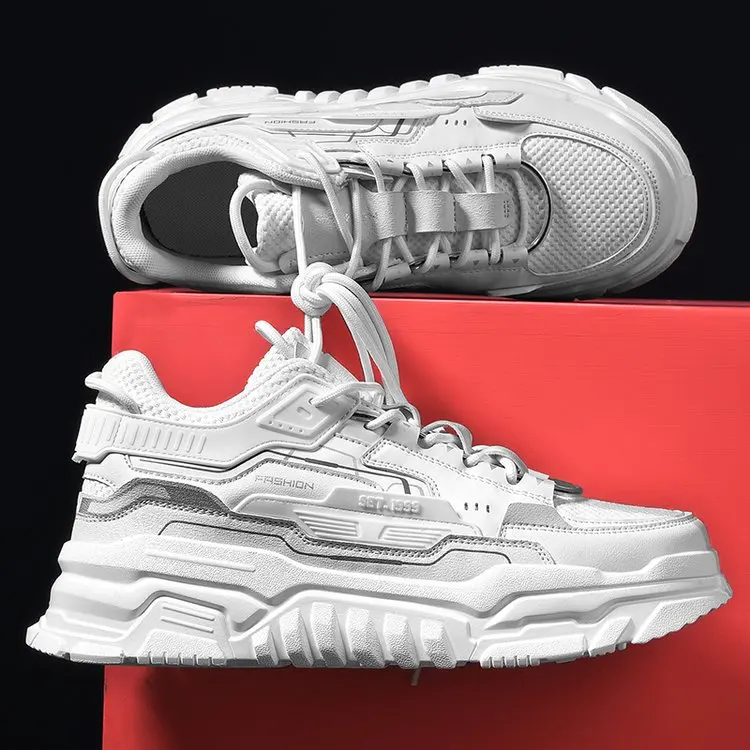 

2021 new arrival sneakers Men and Fashion walking style shoes for men, White/black