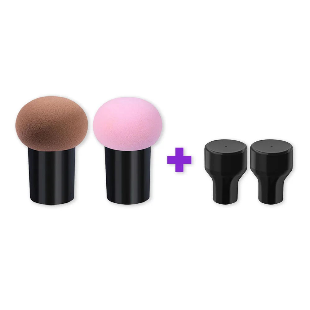 

Beaumaker 2021 Makeup 2pcs Mushroom Sponge Makeup Set for Dry and Wet Use, 7colors