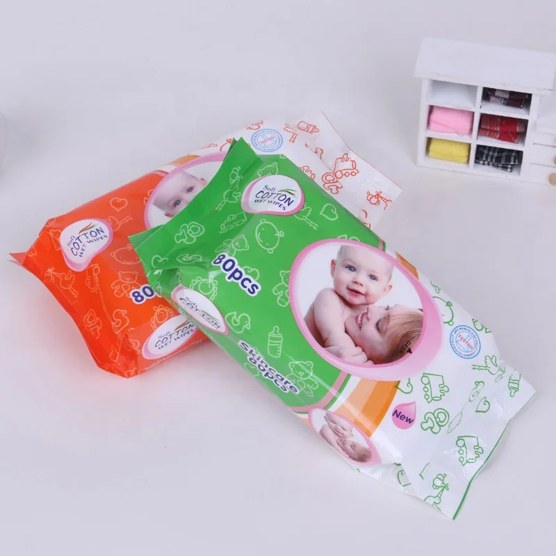 Skin Care Cleaning Flushable Tissue Soft Flushablery Baby Hand Wet Wipes Tissue