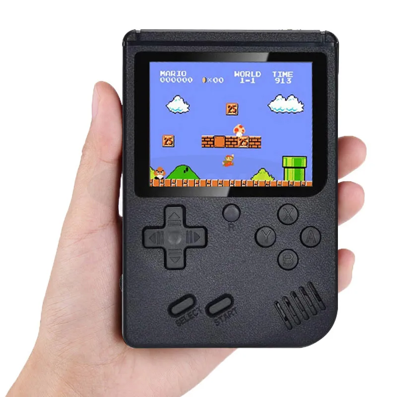 

Dropshipping Built-in 500 kinds of games portable retro handheld game console, White, red, yellow,black,blue