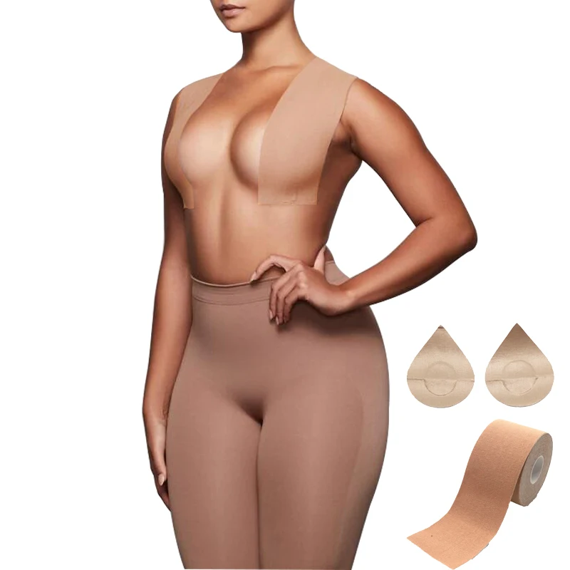 

Sweatproof Waterproof Skin Friendly Medical Grade Push Up Boob Tape Perfect Sculpt Breast Lift Tape For for All Breast Size, 10 colors available