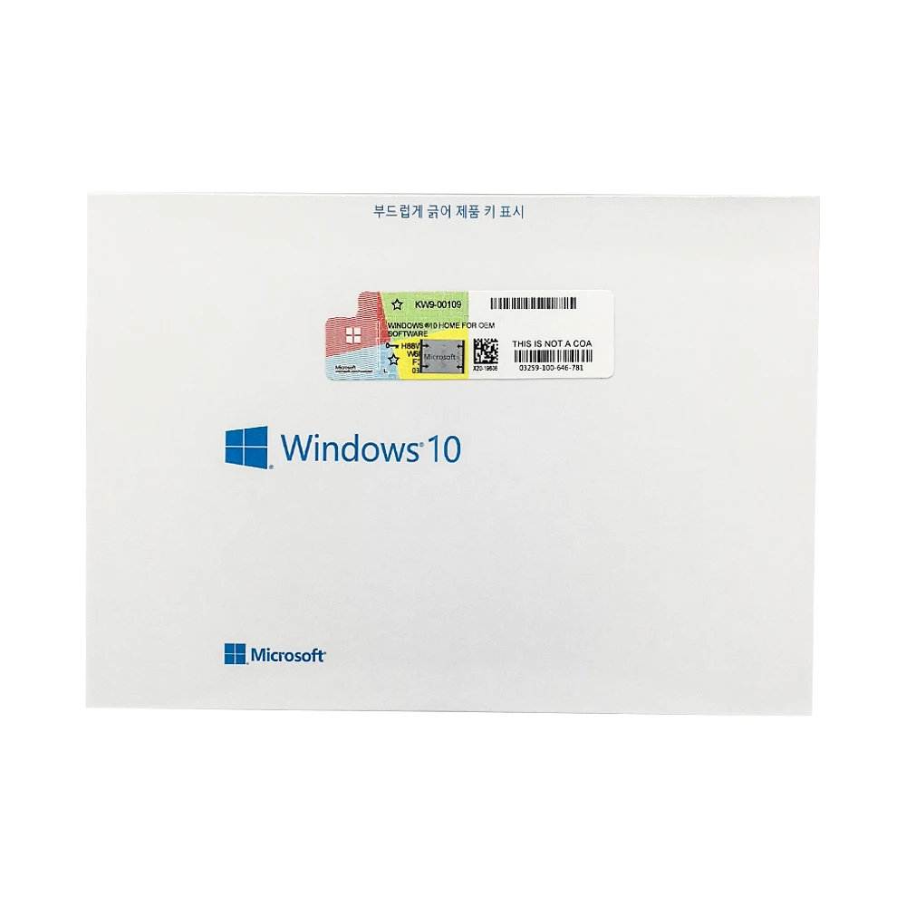 

New arrival Globally Wholesale Microsoft Windows 10 Home OEM 64 bit System Builder in software DVD Korean