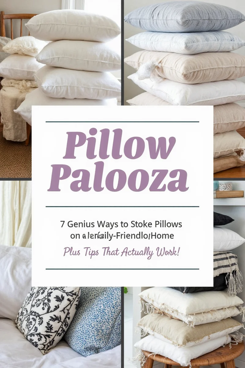 Chest at foot of bed used for pillow storage