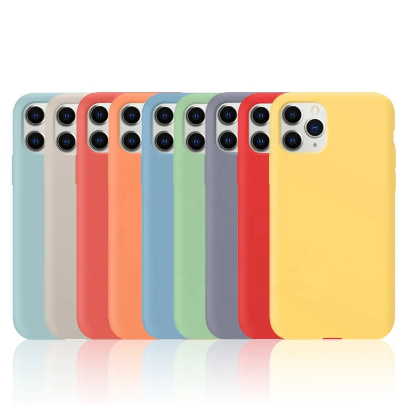 

68 Colors High-Quality Custom Liquid Silicone Rubber Mobile Phone Case For Iphone 12 pro max