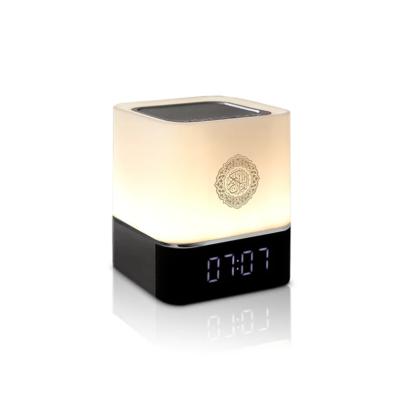 

APP control holy islamic gift azan clock mini portable touch lamp quran speaker QB303 LED blue tooth quran player