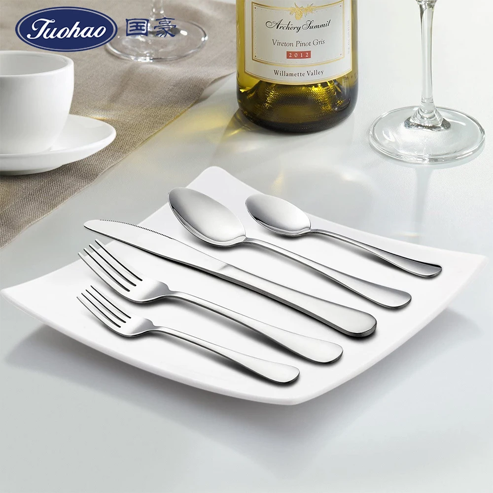 

Amazon Hot Selling 18/10 Stainless Steel Classic Cutlery Set German Buffet Flatware Restaurant Silverware