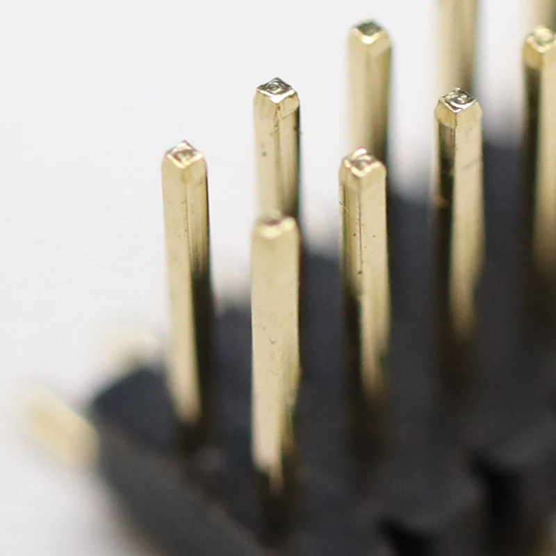 Pin Header 1.00mm Pitch Press Fit Double Row Single Plastic Round Pin