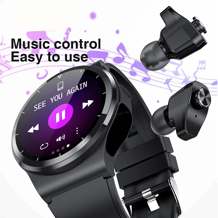 

Newly Arrival Wireless Earbuds Bt Earphone Two In One Smart Watch Tws Earphone With Multi Functions