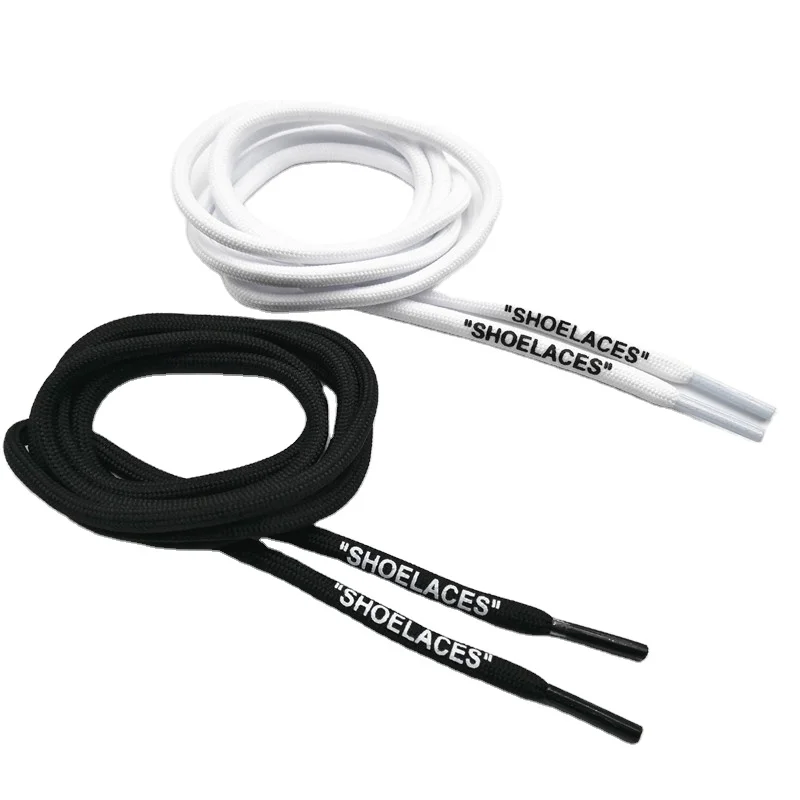 

Xuansi Laces Round Printing "SHOELACES" Shoestring for Sneakers Premium Custom Shoe Laces for Hoodie Wholesale, Black,white,customized color