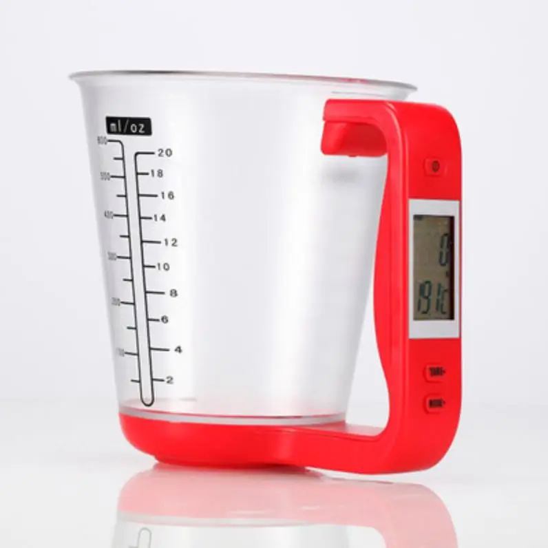 

Kitchen Milk Powder Digital Beaker Libra Electronic Scale Tool Multi Color Functional Lcd Display Measuring Cup, Multi colour