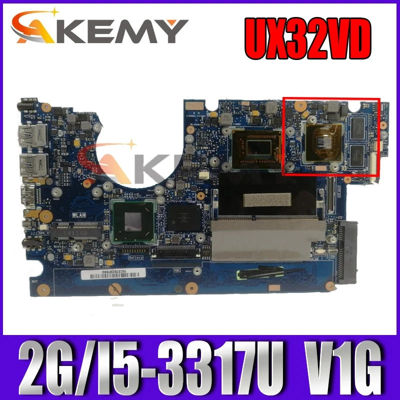 

UX32VD MB._2G/I5-3317U/AS V1G GA 90R-NPOMB1300Y Motherboard For ASUS UX32V UX32VD Laptop Mainboard 100% Tested free shipping