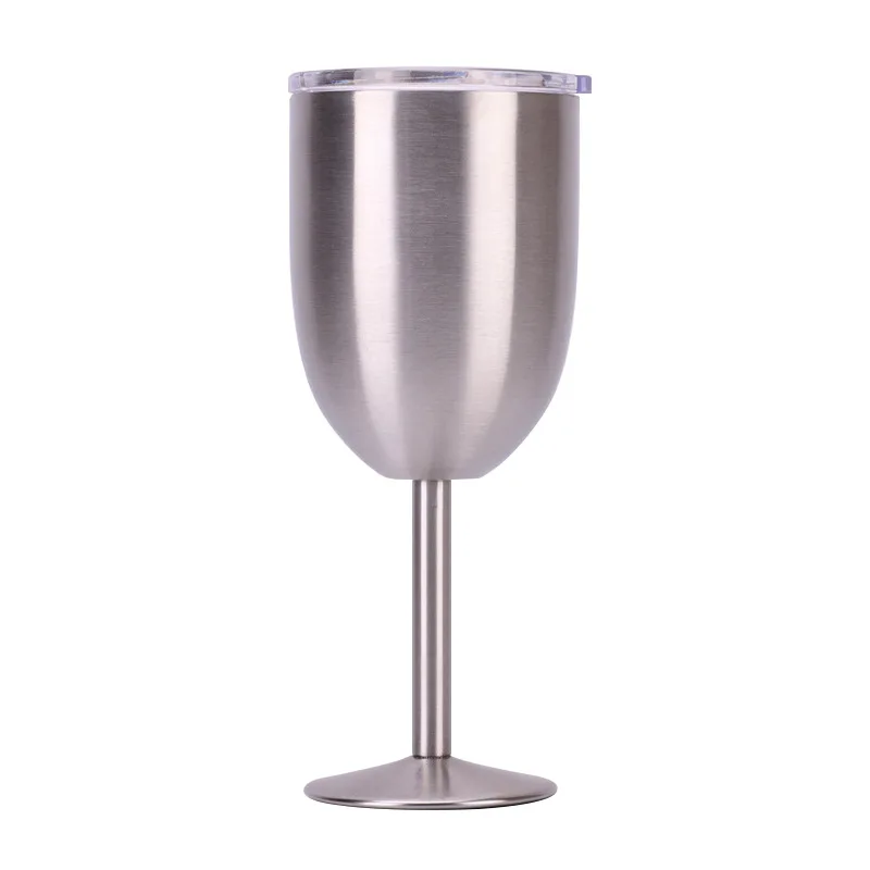

Custom stainless steel goblets wine cup thermo tumblers with lid