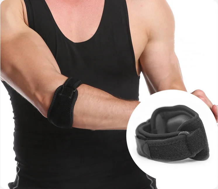

Tennis Elbow Band Counterforce Arm Support Tennis Elbow Brace Strap Tennis Elbow Pads, Black, blue, red