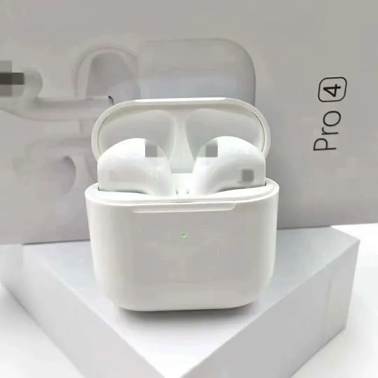 

2021 New Hot TWS PRO 4 Wireless Earphone BT5.0 Headphones Touch Control Earbuds Wireless Headset earphone, White