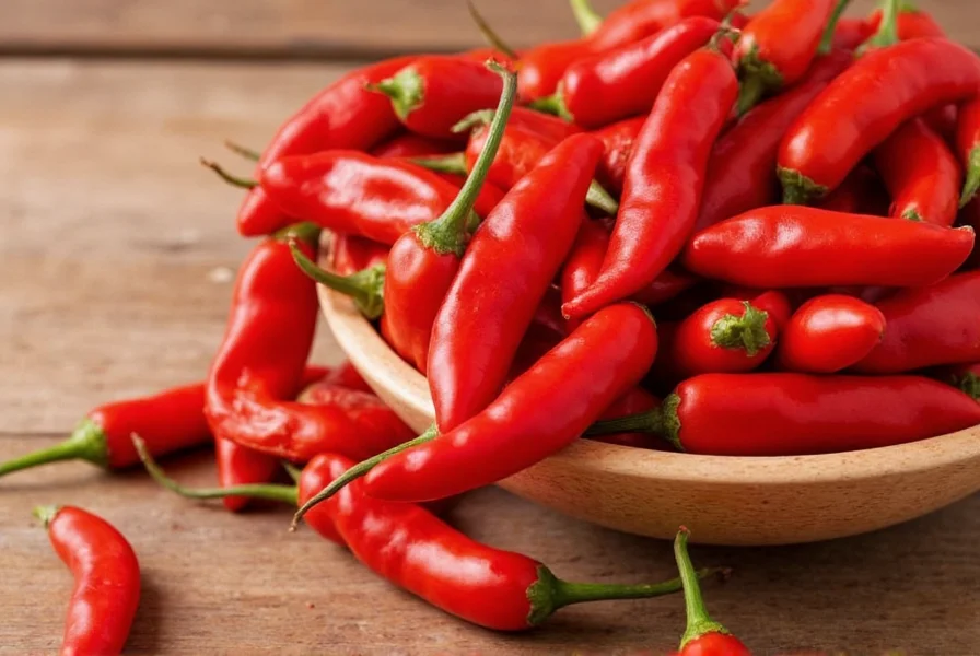 Collection of Chile de Arbol and Other Dried Peppers