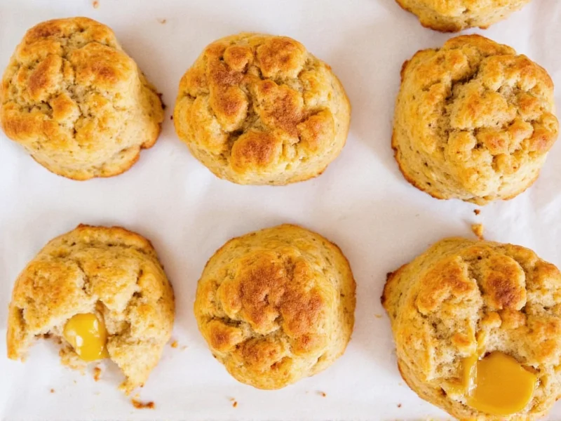 Variety of homemade biscuit types including cheddar and cinnamon sugar