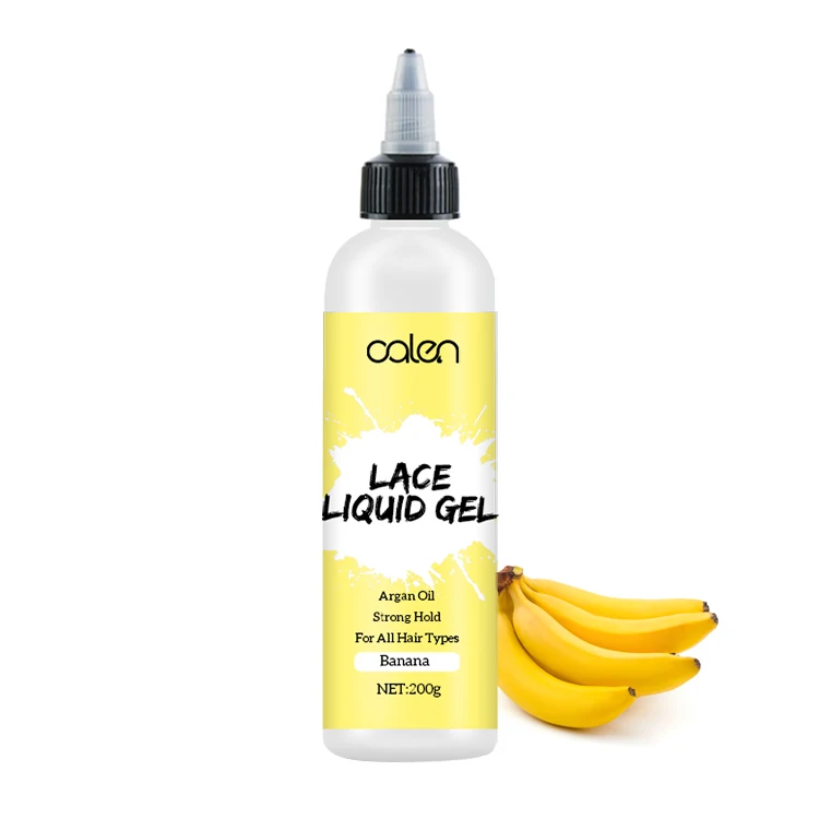 

200ml Improvded Fomula Private Label Waterproof SweatProof Natural Ingredients Extreme Hold Banana Scent Hair Lace Glue Liquid G
