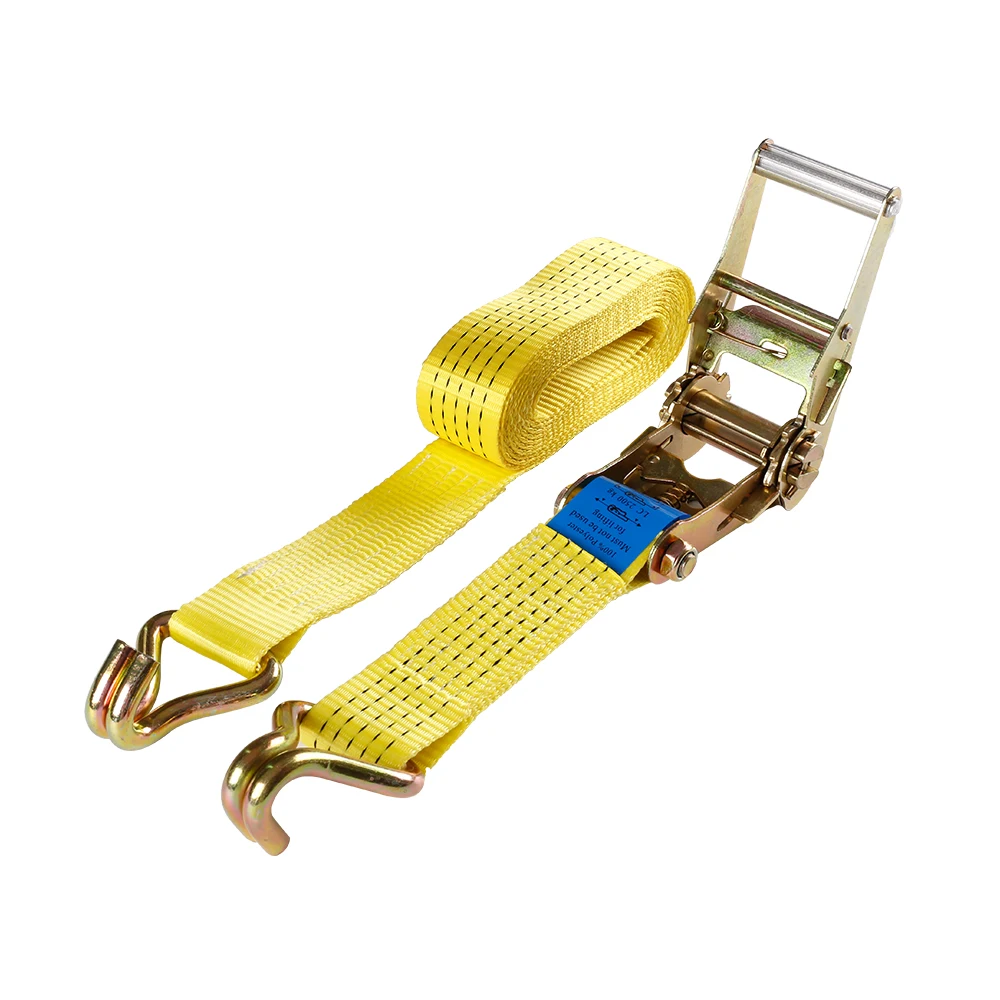 2 汽车拖车汽车重型汽车轮胎紧固绑扎棘轮带双j钩