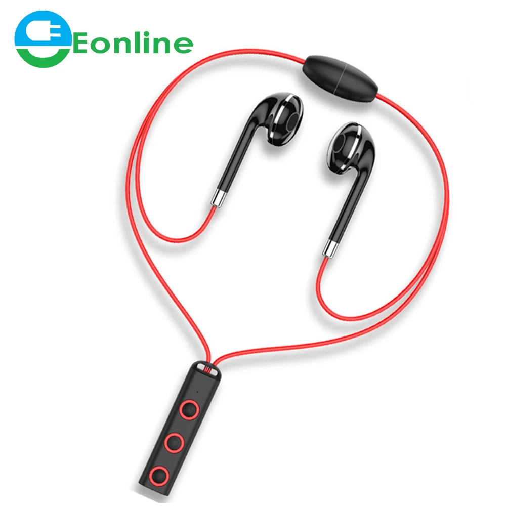 

Eonline Earphones Magnetic Headphone Sport Wireless Hanging Neck Earphones with Microphone for Xiaomi Red Mi Huawei P30