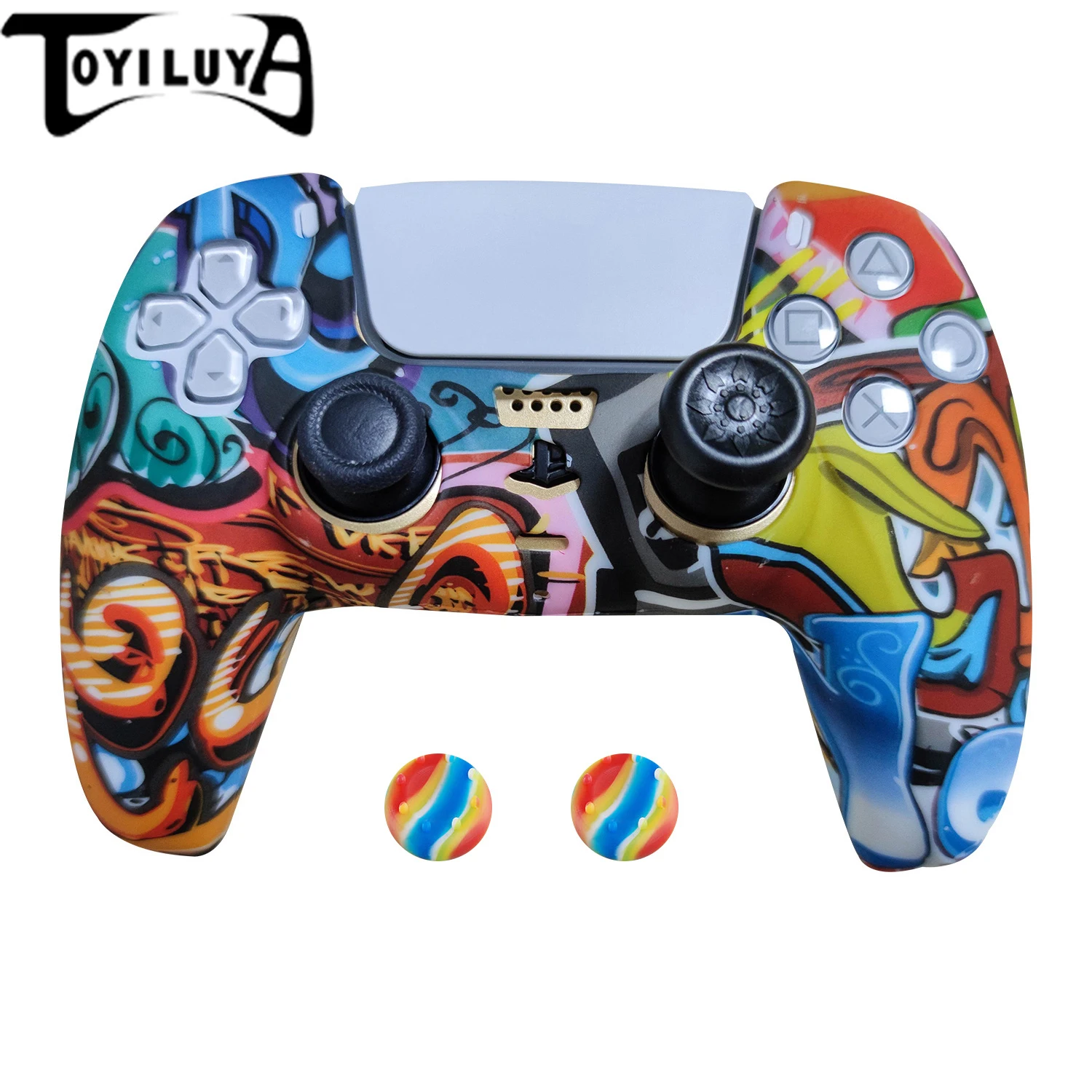 

TOYILUYA New Arrival Silicone Cover for Wireless Mando PS5 Controller Skin Protective Handle Case Housing for Sony Playstation 5