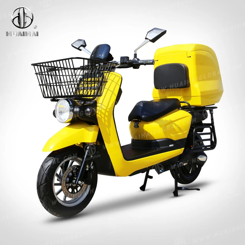 

Food Delivery Lithium Battery Operated Electric Bike E-scooter With Box For Sale
