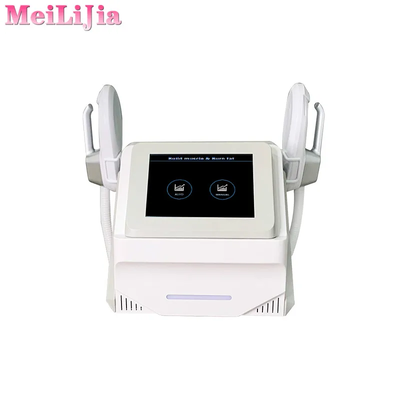 

2021 New portable High-intense Electromagnetic emslim body sculpt machine 4 handles fat reduction muscle stimulator, White