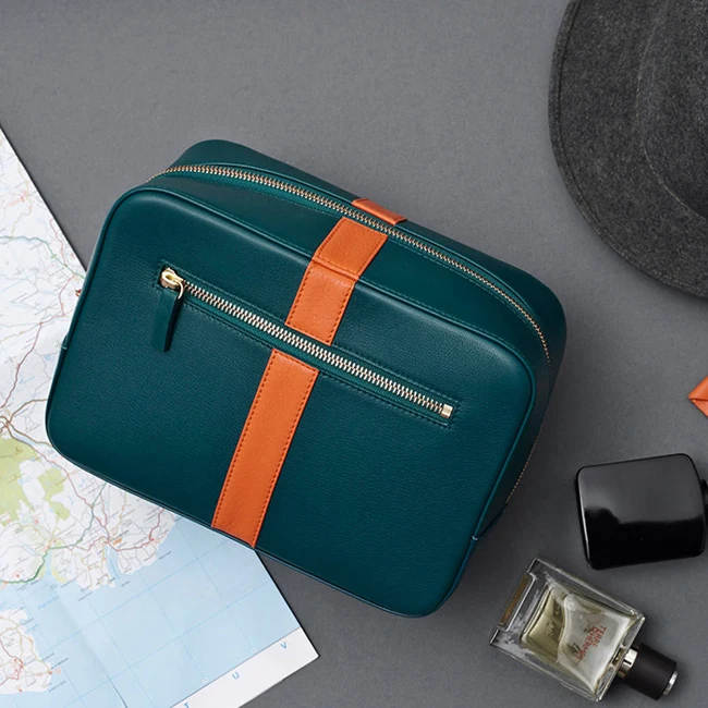 Mens Handcrafted Leather Wash Bag Luxury Travel Toiletry Bags For Men Buy Travel Toiletry Bag