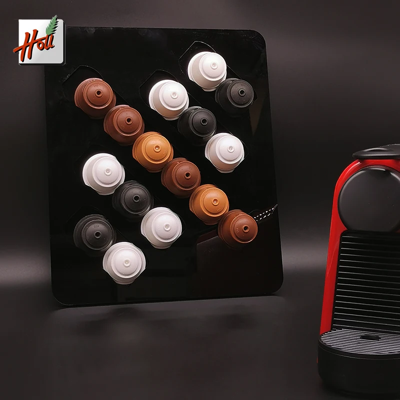 

Wall mounted Dolce Gusto capsule storage holder Acrylic coffee capsule holder for dolce gusto