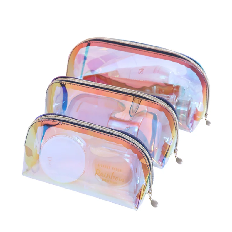 

custom logo travel clear brush makeup cosmetic bags & cases, Customized color