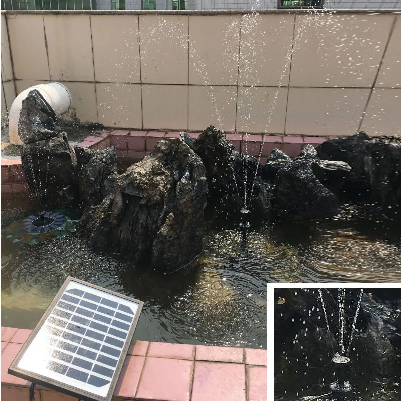 
2W mini solar fountain Water Pump Garden Landscape Fountain / Solar Power DC Brushless Submerged / water pumps 