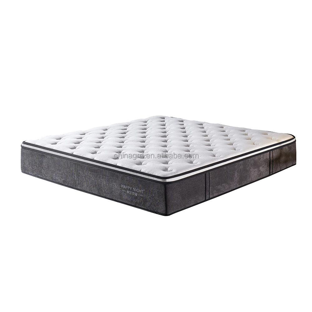 

Hypo-allergenic memory foam mattress latex spring king queen size coil latex spring memory foam mattress with box