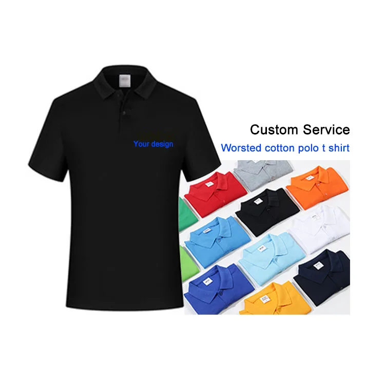 

Custom Classic Fit Solid Color Cotton Pique Golf Casual Polo homme T Shirt