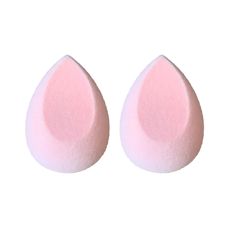 

Factory Direct Selling Super Soft Dual Layer Pink Flocked Velvet Microfiber Cosmetic Powder Puff Blending Beauty Makeup Sponge