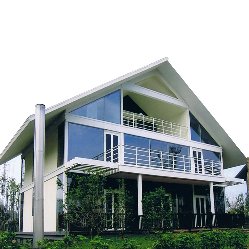 钢框架快速建筑预制家庭豪华别墅房子预制房子