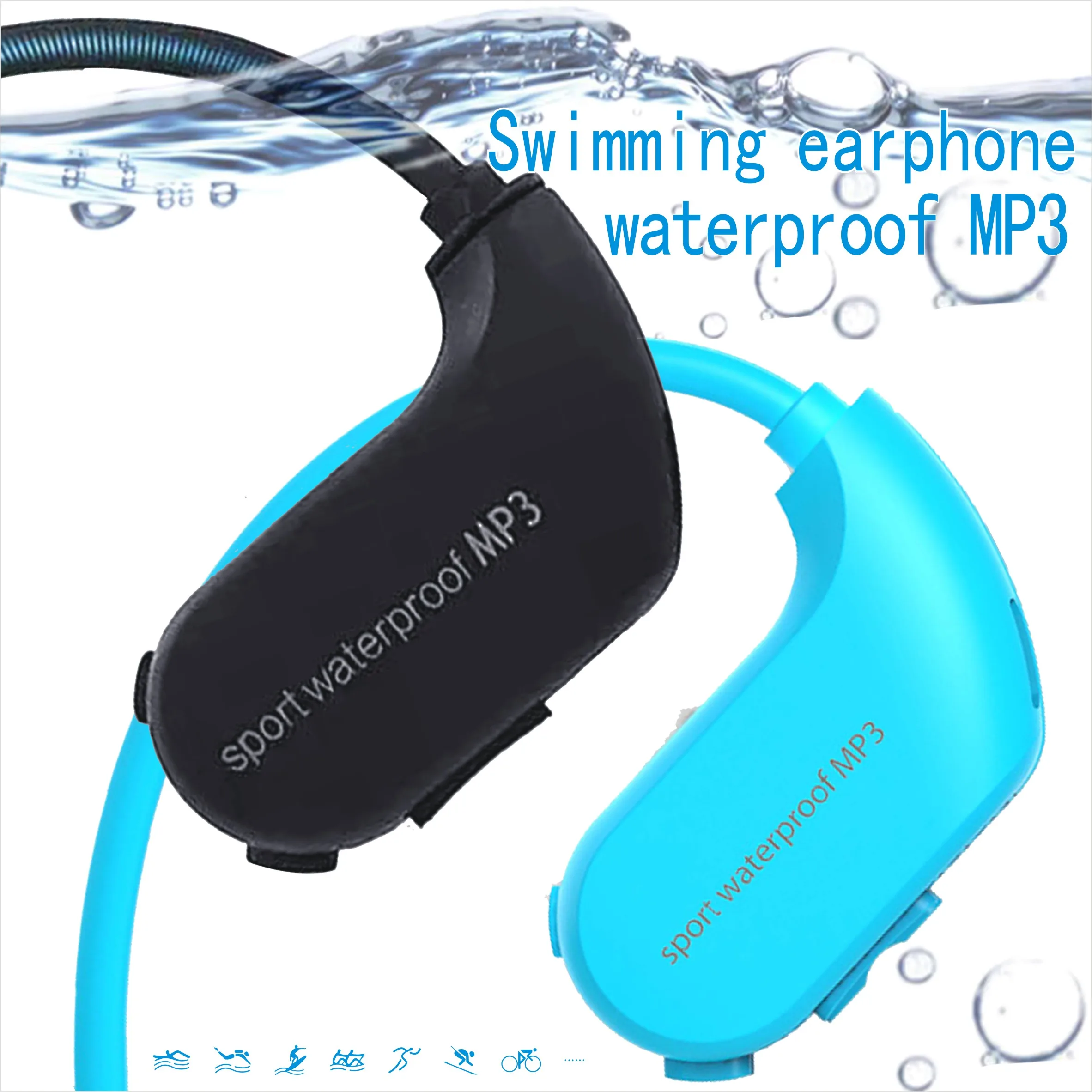 

Samtronic MP9 IPX8 Swimming MP3 Player ,sport waterproof MP3 Player Swimming earphone with memory card