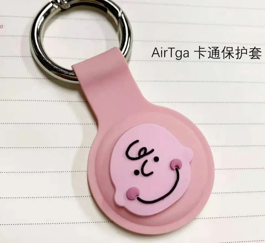 

For AirTags Cover cute Korea funny cartoon silicone Protection Anti-lost Protective case For Air Tags Locator Tracker Cover