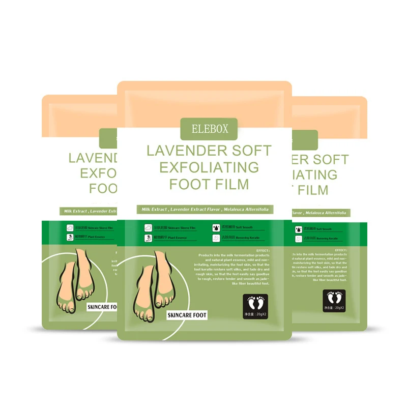 

OEM Lavender Foot Peel Mask Exfoliant for Soft Feet in 1-2 Weeks Exfoliating Booties for Peeling Off Calluses & Dead Skin, White