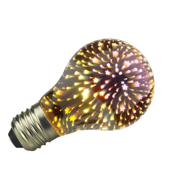 
Led Firework Bulb led 3D A19 light for home 3000K 5000K christmas light 