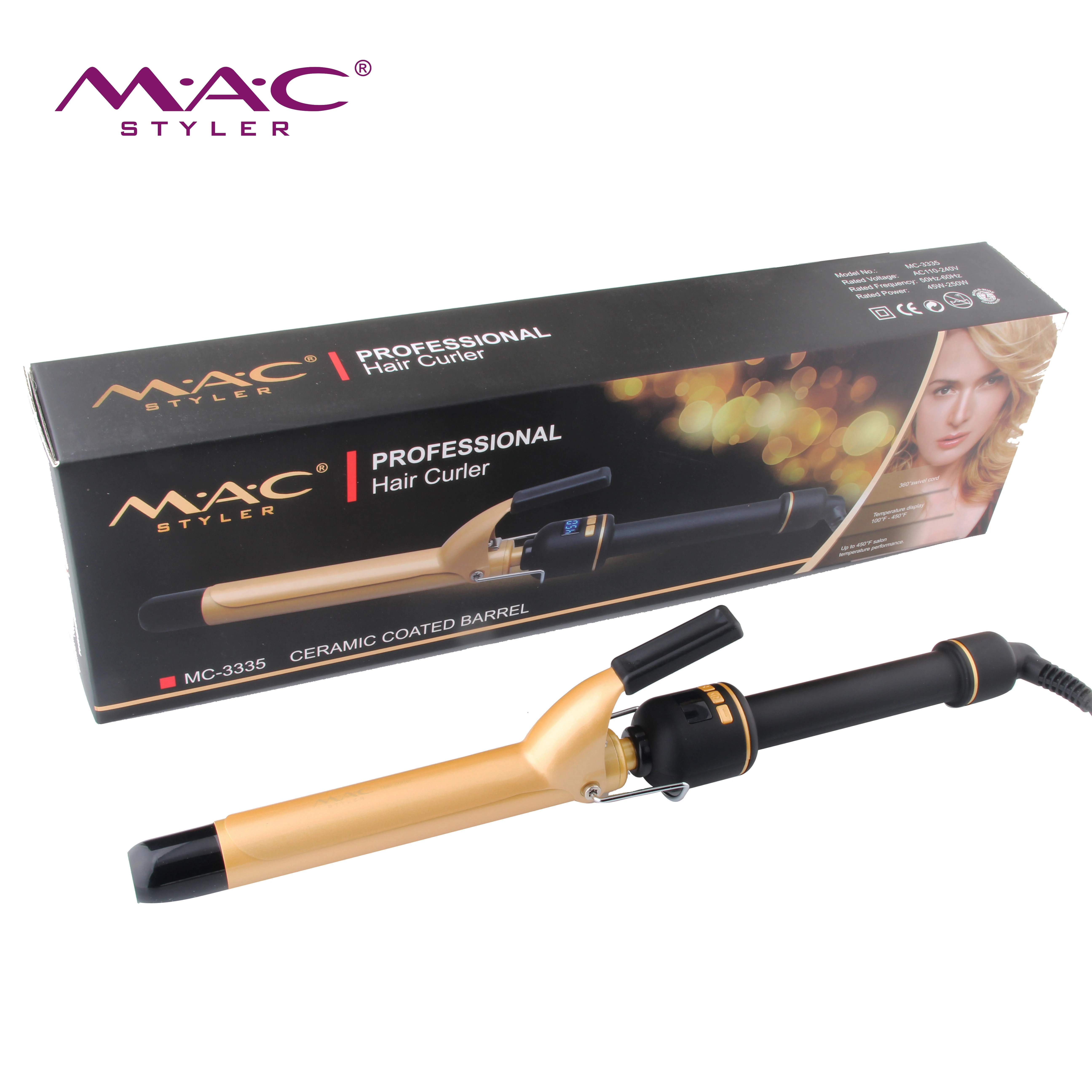 

Innovative Salon Equipment Automatic Hair Curler Gorgeous Affordable Professional Salon ceramic infrared Hair Curling Iron, Gold