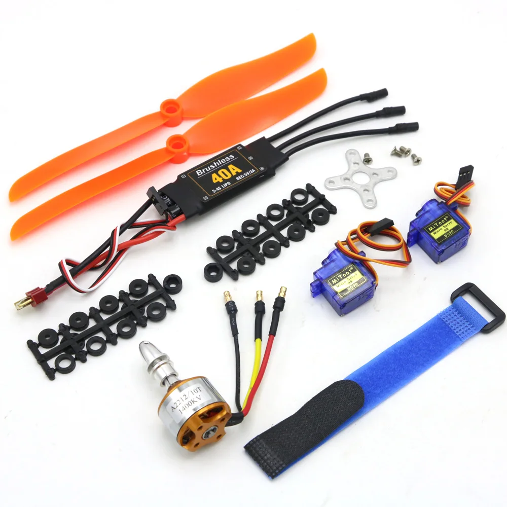 

A2212 2200KV 1400KV 1000KV Brushless Motor 30A/40A ESC RC Parts Accs SG90 9G Micro Servo for RC Fixed Wing Plane Helicopter