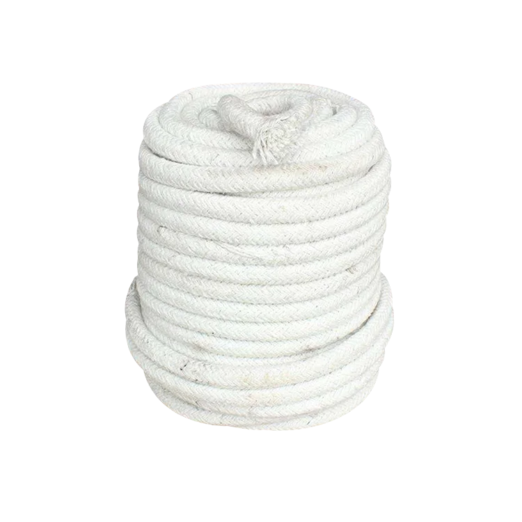 
Heat Insulation Refractory Ceramic Fiber Product Rope Ceramic Fiber Rectangular and Round Braided Rope 