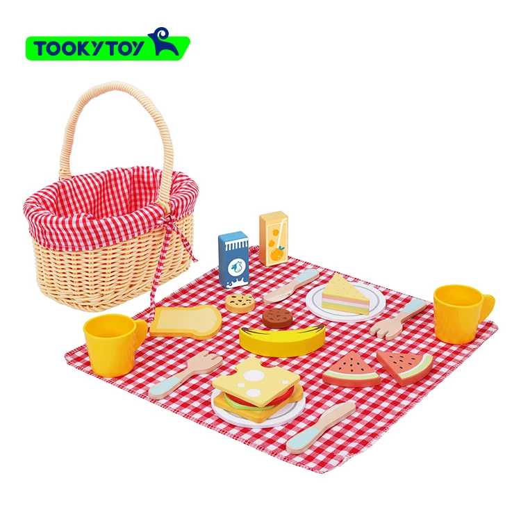 

2023 New Slice & Share Picnic Basket Indoor and Outdoor Pretend Play and Dexterity Motor Skills