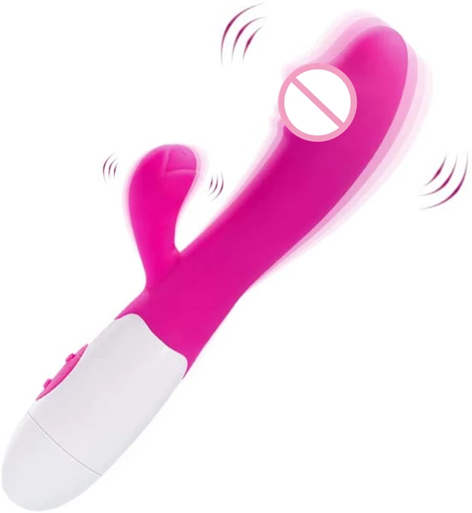 

30 Speeds Dual Rabbit Dildos Silicone Consolador Vibradores Female Woman G Spot Stimulator Dildo Vibrator for Women