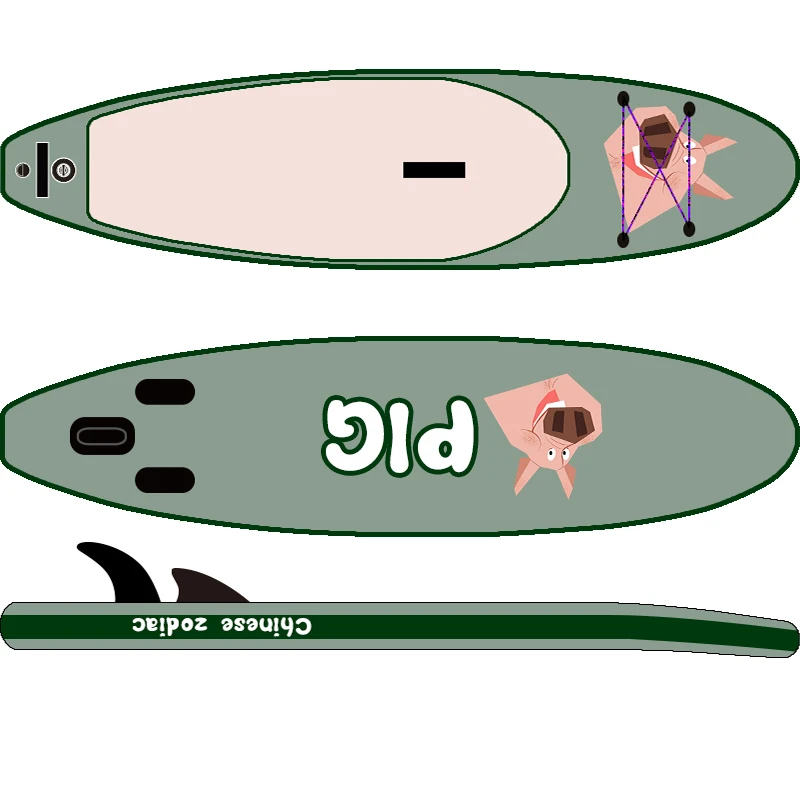 

WINNOVATE530 wooden stand up paddle board inflatable windsurfing board with sail