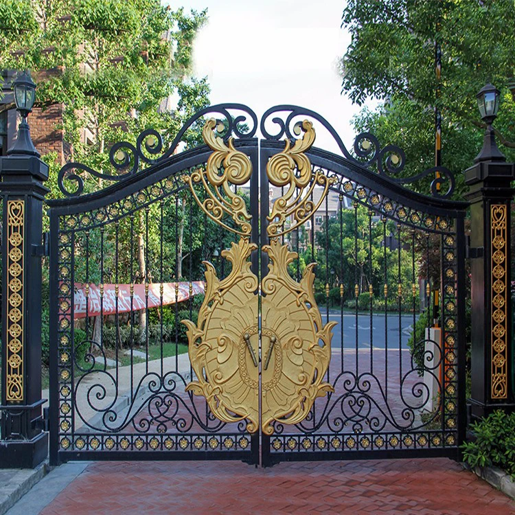 Hsmg28 Exterior Home Main Entrance Luxury Metal Sheet Security Gate